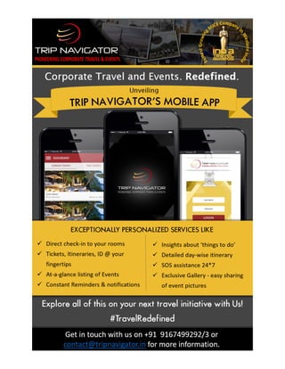 Trip navigator mobile app