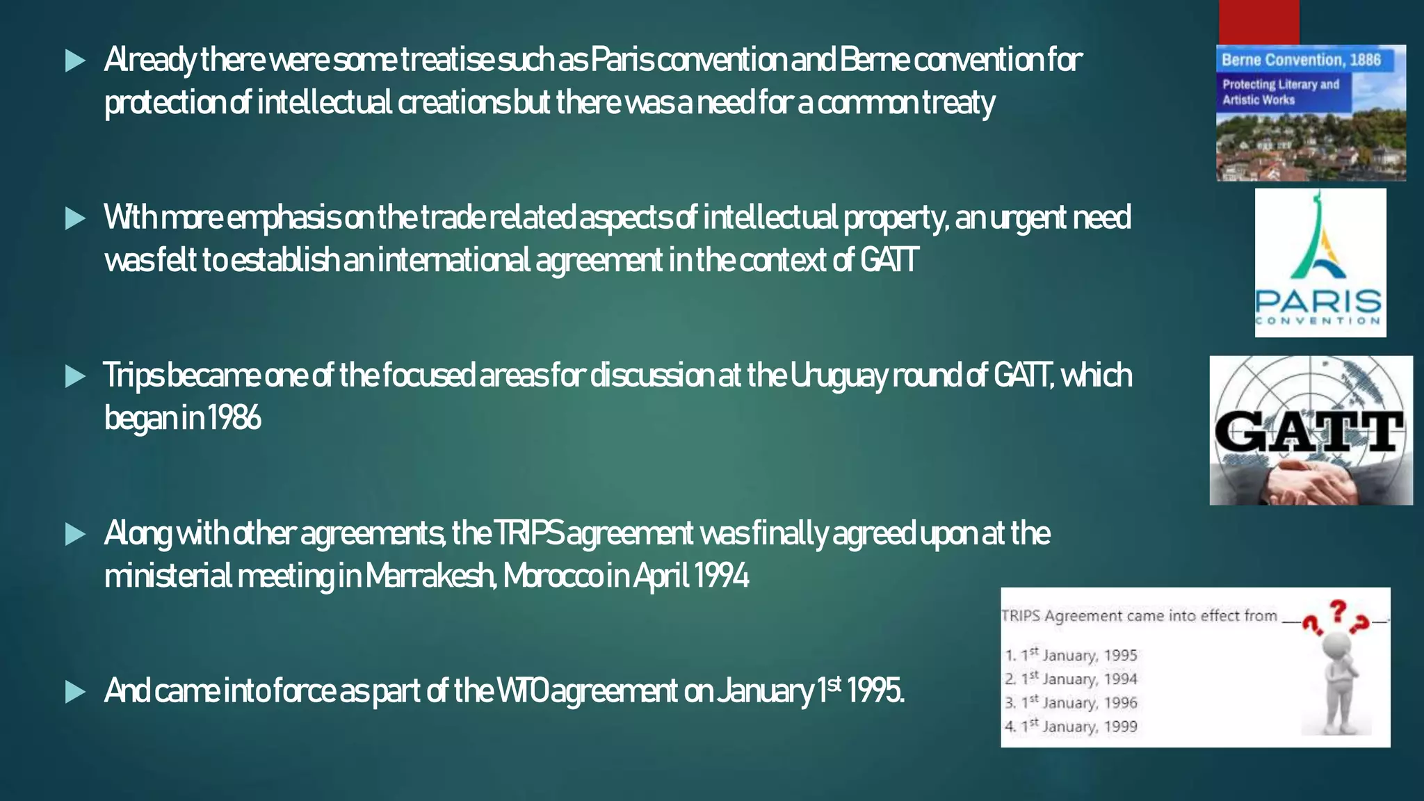 TRIPS (Trade related aspects of intellectual property rights ) | PPTX
