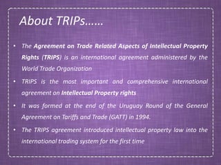 trips agreement article 22
