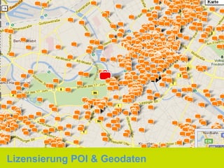 Lizensierung POI & Geodaten
 