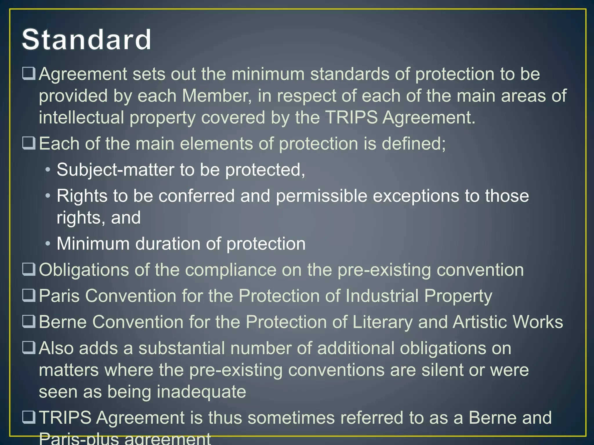 Trade Related Aspects Of Intellectual Property Rights (TRIPS) | PPTX