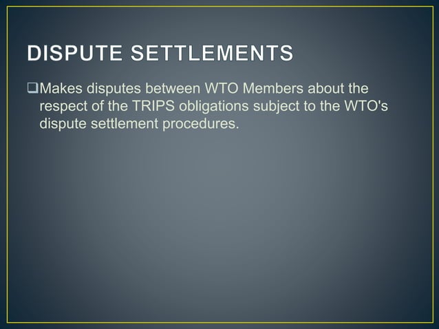 Trade Related Aspects Of Intellectual Property Rights (TRIPS) | PPTX