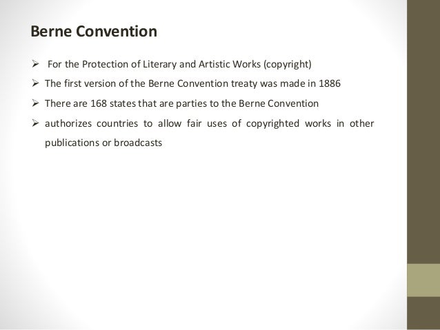 trips seminar berne convention for the protection of literary and artistic works