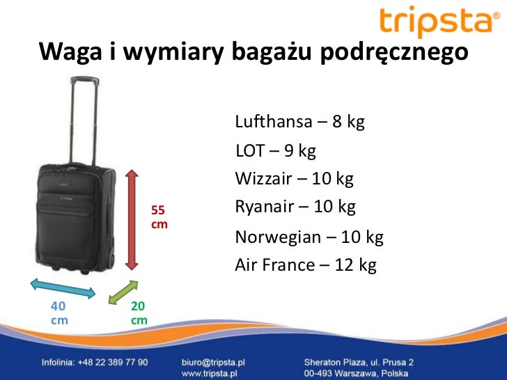 Wymiary baga u podr cznego poradnik