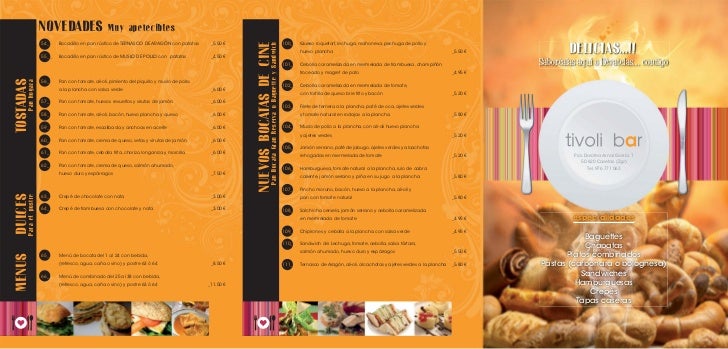 Carta Tivoli Bar