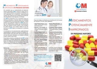 Grupo de trabajo coordinado por la Subdirección de Compras 
de Farmacia y PS (por orden alfabético): 
• Jesús Álvarez Duqu...