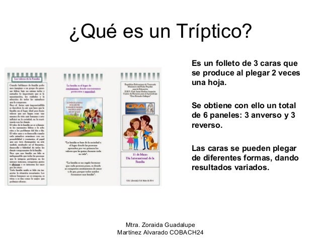 que es un triptico