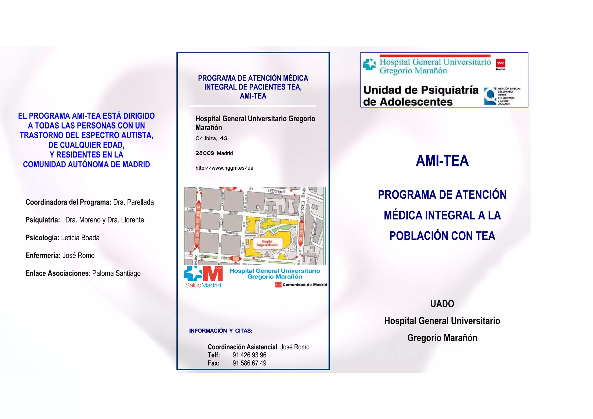 Triptico Informativo AMI_TEA | PPT