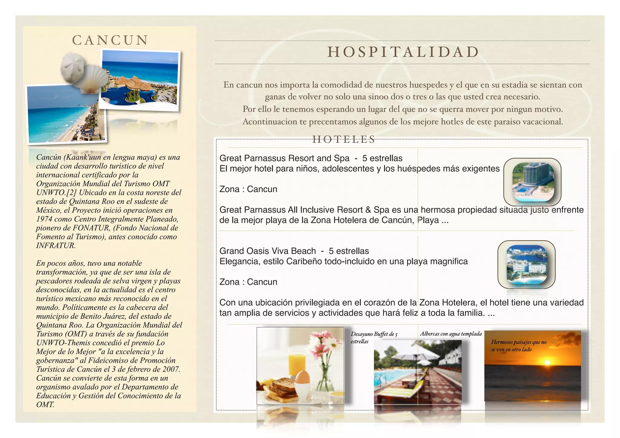 Triptico De Cancun