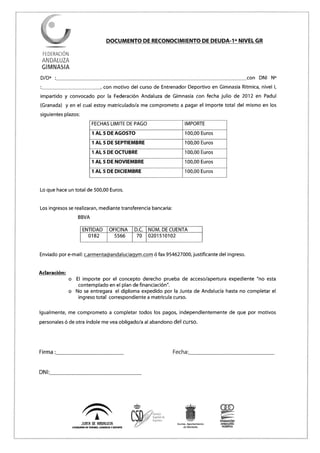 Curso de entrenador deportivo Gimnasia Ritmica, intensivo  julio en El Padul