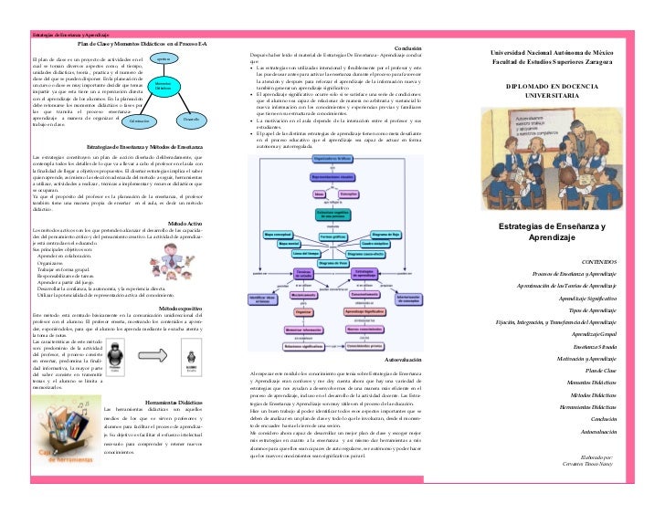 Triptico docencia