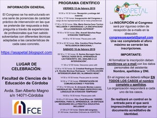 La INSCRIPCIÓN al Congreso
será por riguroso orden de
recepción de e-mails en la
dirección:
congresoasapetal@gmail.com
Una...