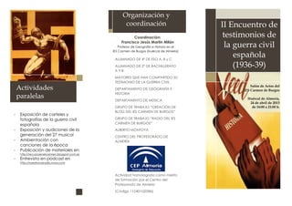 Organización y
                                                        coordinación                          II Encuentro ...