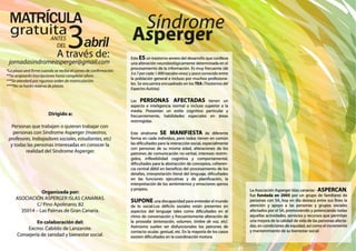 Programa Jornada Insular Síndrome Asperger Lanzarote ASPERCAN 2014