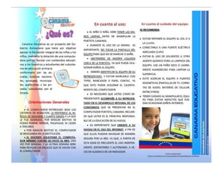 Tripticos informativos canaima