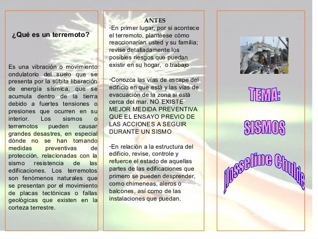 Tripticos sismos