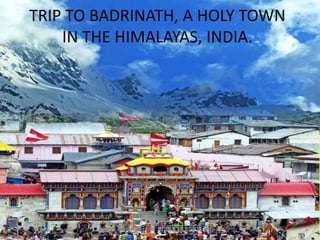 TRIP TO BADRINATH, A HOLY TOWN IN THE HIMALAYAS, INDIA. 