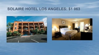 SOLAIRE HOTEL LOS ANGELES: $1 063
 