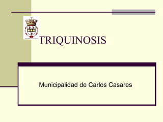 TRIQUINOSIS Municipalidad de Carlos Casares 