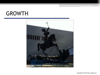 Copyright © 2015 Owl’s Ledge LLC
GROWTH
 