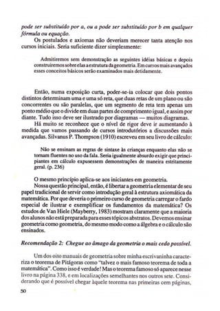 Trissecação do aângulo e tecnicas da geometria