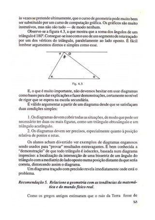 Trissecação do aângulo e tecnicas da geometria