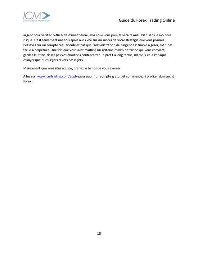 Nouvelles strategies de trading