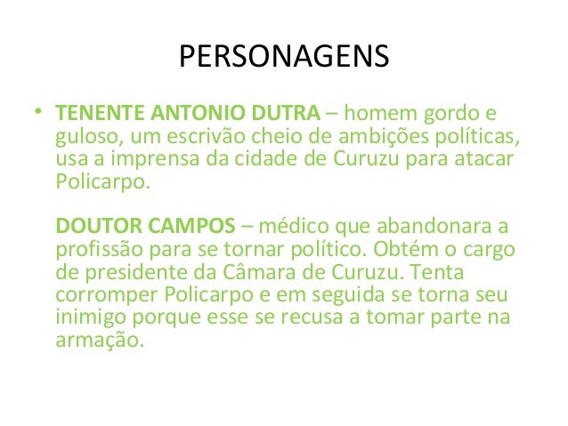 Triste fim de policarpio quaresma