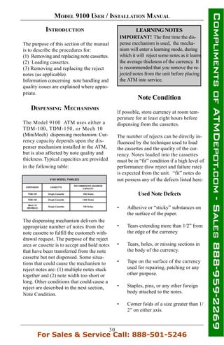 Triton 9100-atm-owners-manual | PDF