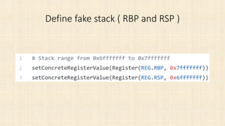 Triton and symbolic execution on gdb | PDF