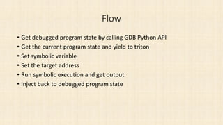 Triton and symbolic execution on gdb | PDF