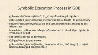 Triton and symbolic execution on gdb | PDF
