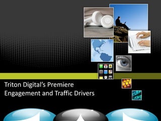 Triton Digital’s Premiere
Engagement and Traffic Drivers
 