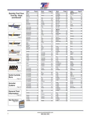 Triumph Twist Drill Catalog