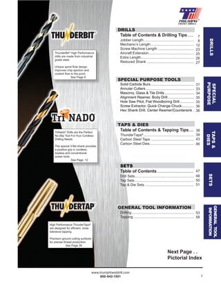 Triumph Twist Drill Catalog