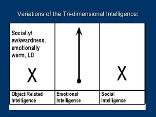 Variations of the Tri-dimensional Intelligence:Variations of the Tri-dimensional Intelligence:
 