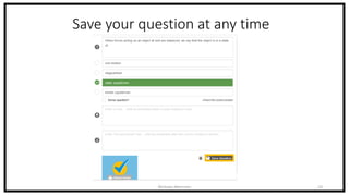 Save your question at any time
Nicholas Morrison 10
 