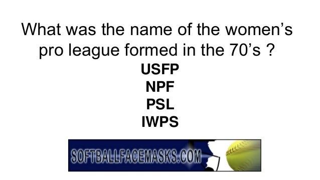 Softball Trivia 1