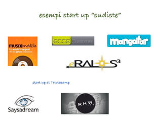 esempi start up “sudiste”




start up al Triviacamp
 