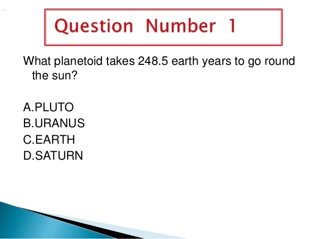 Trivia Question Solar System 4