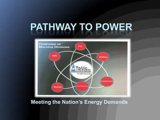 PATHWAY TO POWER




Meeting the Nation’s Energy Demands
 