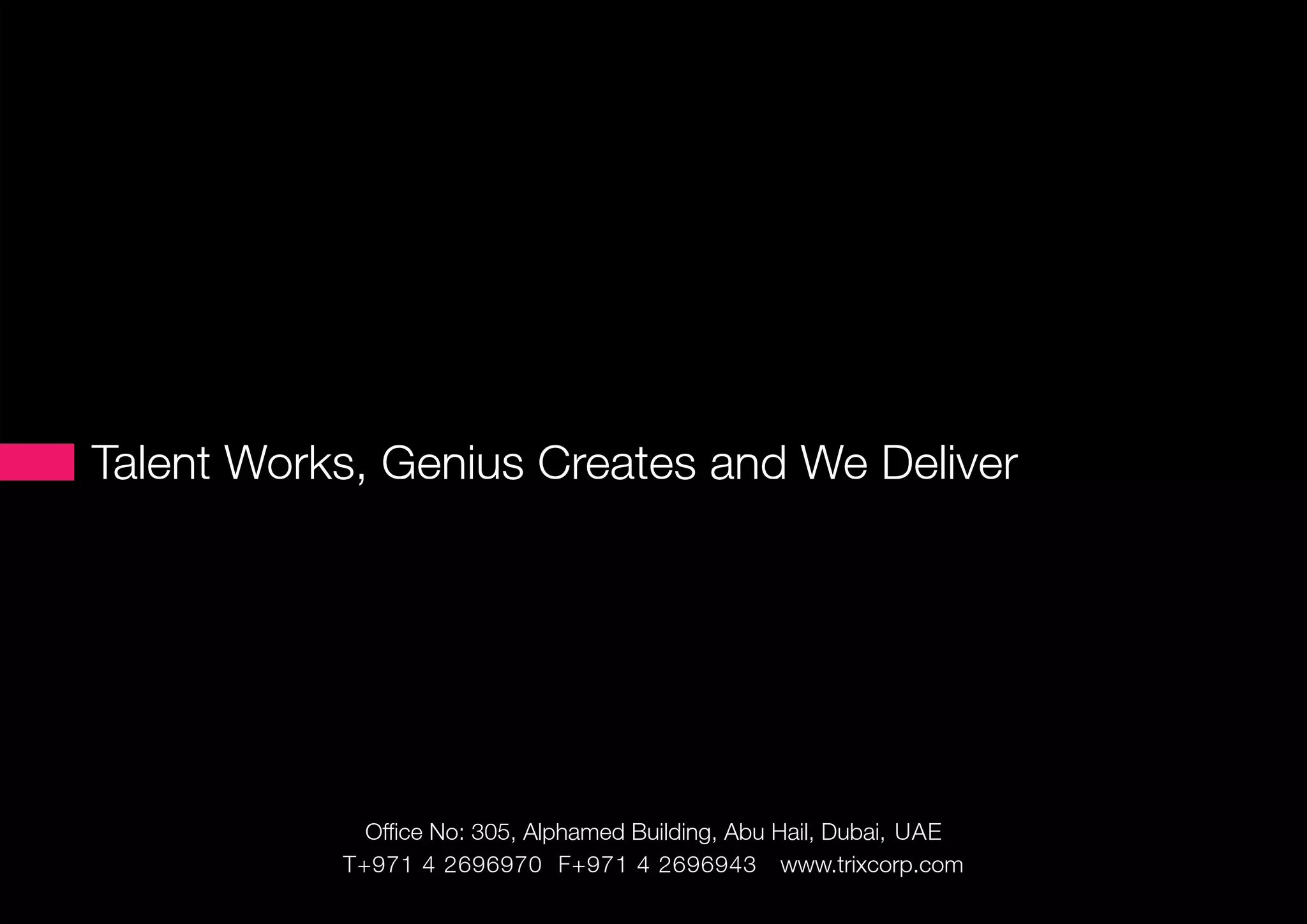 Trix Corp. - web portfolio