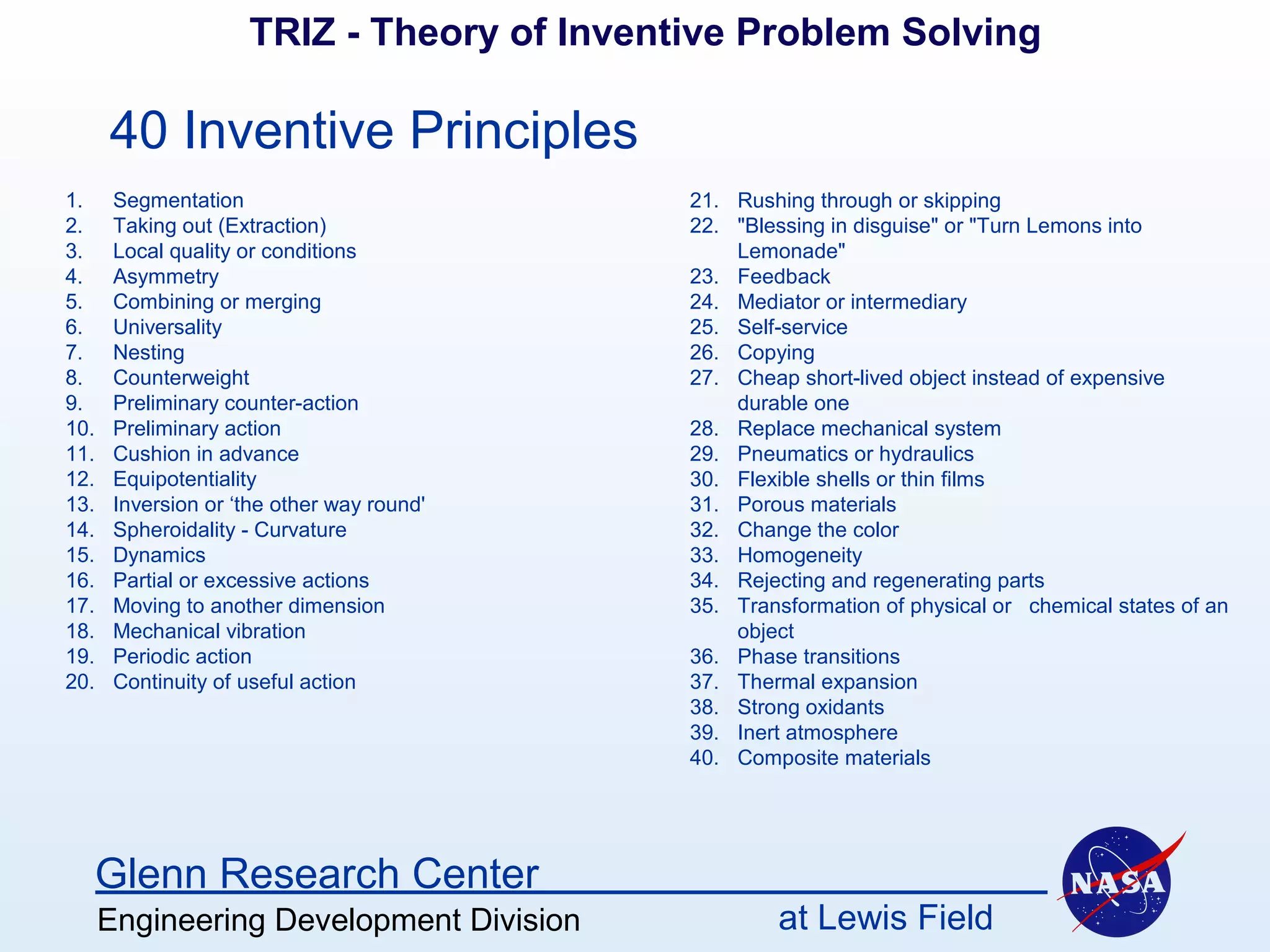 TRIZ theory of inventive problem solving | PPT
