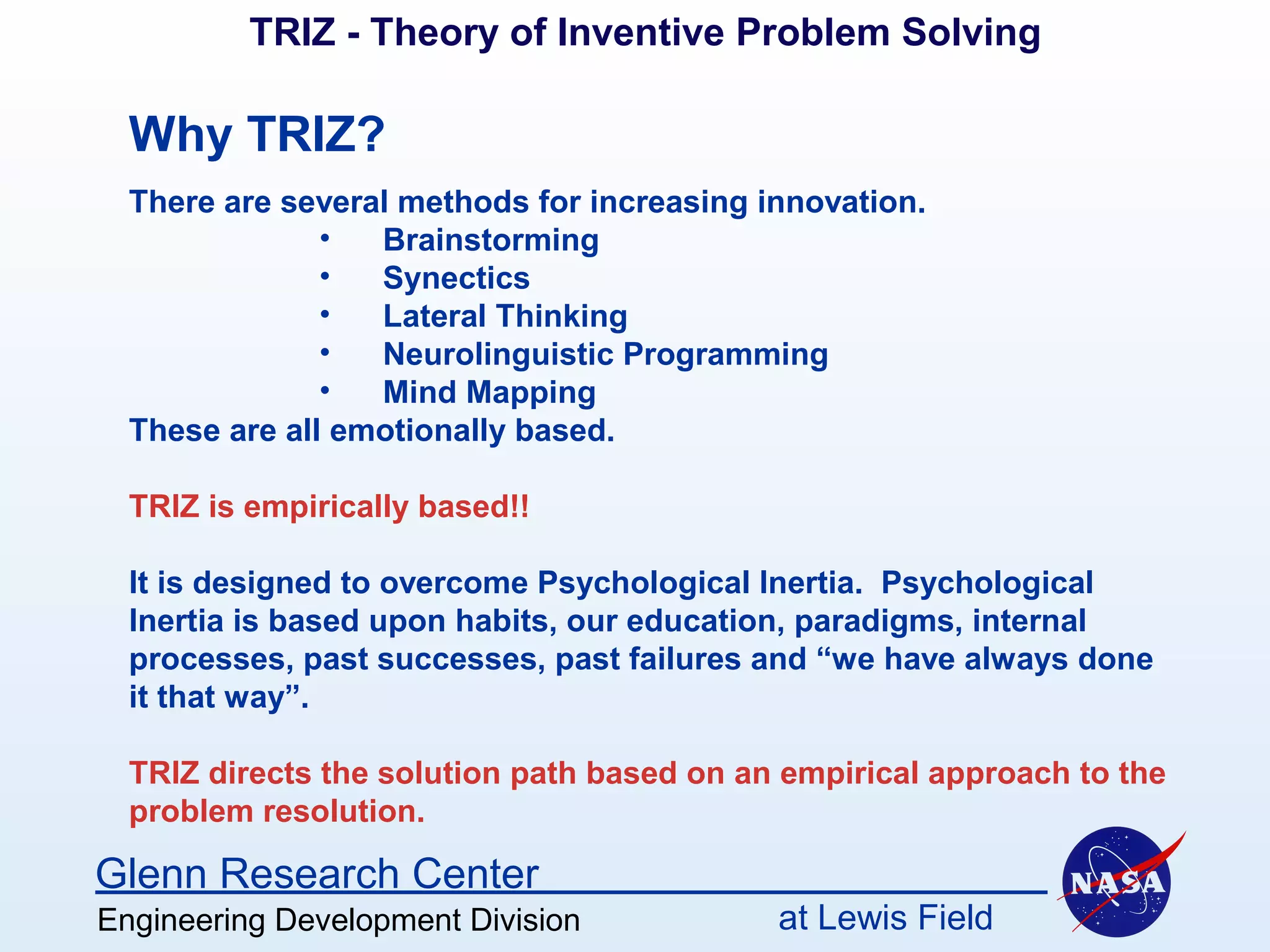 TRIZ theory of inventive problem solving | PPT