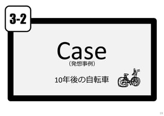 3-2
10年後の⾃転⾞
（発想事例）
19
 