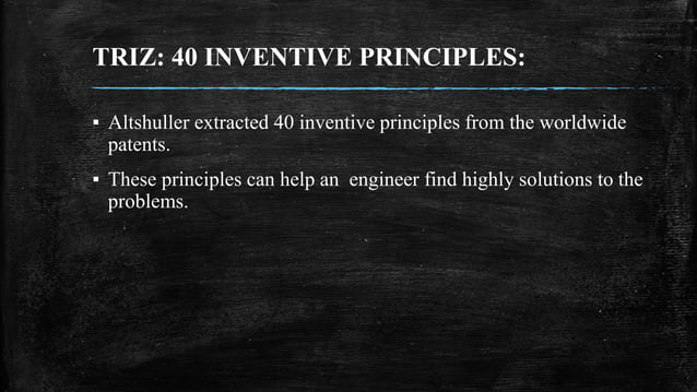 TRIZ- Theory of Inventive Problem Solving | PPTX image.