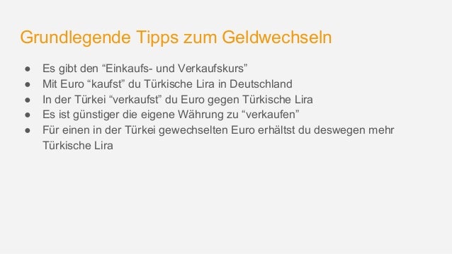 Turkische Lira In Euro Wechseln Tipps Um Gebuhren Zu Sparen