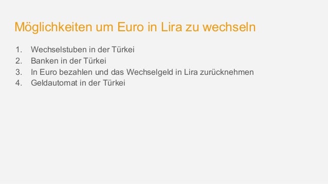 Turkische Lira In Euro Wechseln Tipps Um Gebuhren Zu Sparen