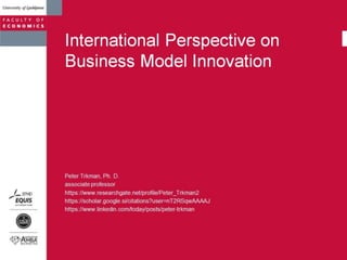 Trkman business model innovation international perspective