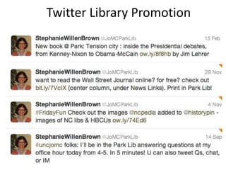 Using Twitter For Reference Promotion